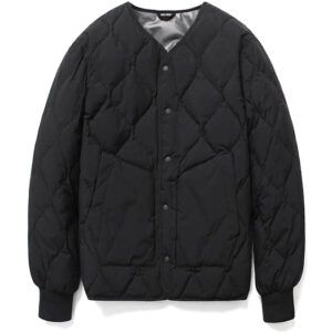 Black Warm Air Duck Down Cardigan Padding Jackets