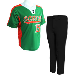 V-Neck Pullover Baseball Uniform Set