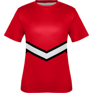 Solid Red Sublimation Printed Tennis Wear Tee