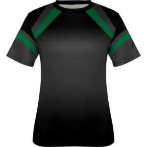 Women Black Colorblock Printed Tennis T Shirt