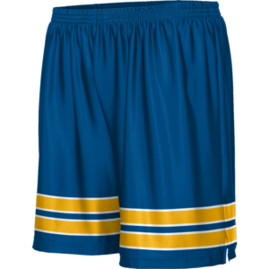 Blue Colorblock Printed Tennis Wear Shorts