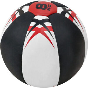 Heavy Duty Medicine Ball for Fitness White/ Black