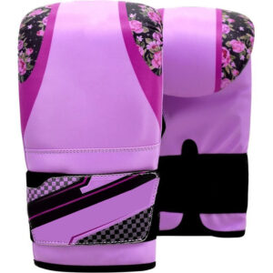 Boxing Women Floral Purple Bag Gloves